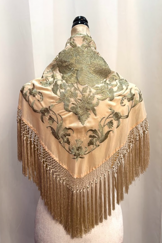 Mantoncillo Joya Beige y Dorado