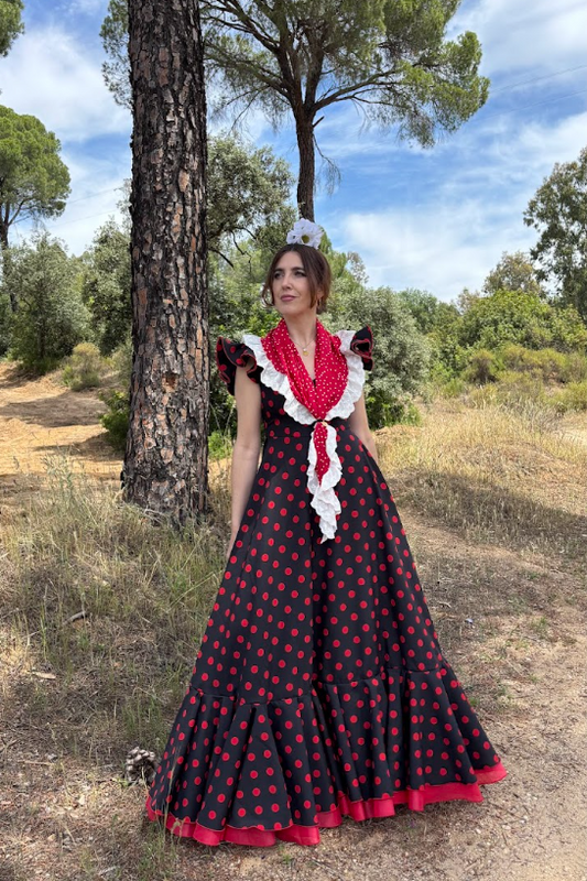 Bata Rocio Negro/Rojo
