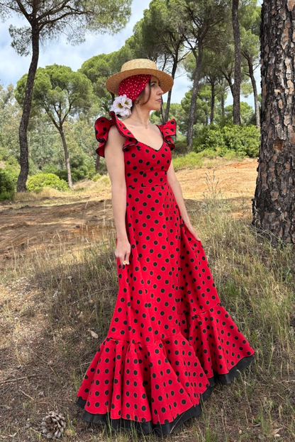 Bata Rocio Rojo/Negro
