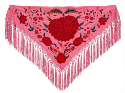 Mantoncillo Carmen Rosa y Rojo