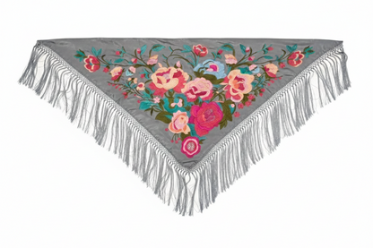 Mantoncillo Olga Gris plata